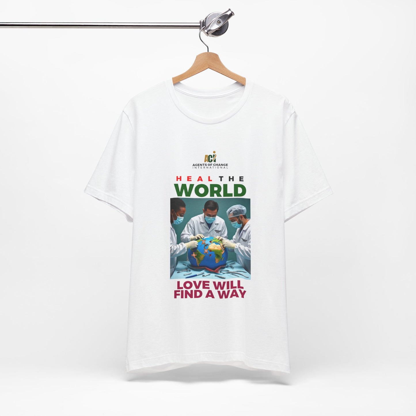 Heal the World – Love Will Find a Way T-Shirt (Premium)