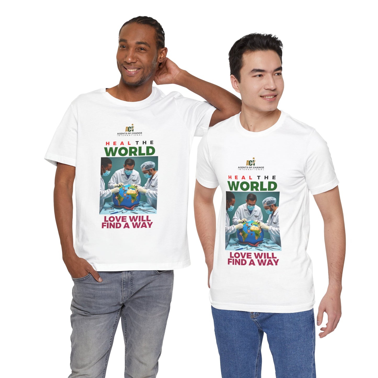 Heal the World – Love Will Find a Way T-Shirt (Premium)
